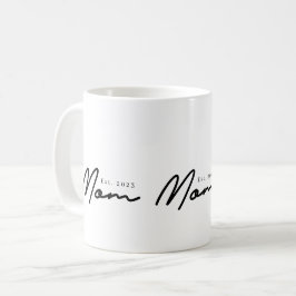 Caneca De Café Presente de Mãe Estabelecida Nova Mãe