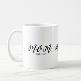 Caneca De Café Presente de Mãe Estabelecida Nova Mãe