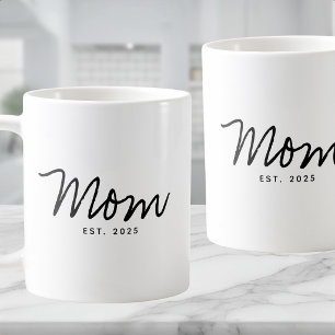 Caneca De Café Presente de Mãe Estabelecida Nova Mãe