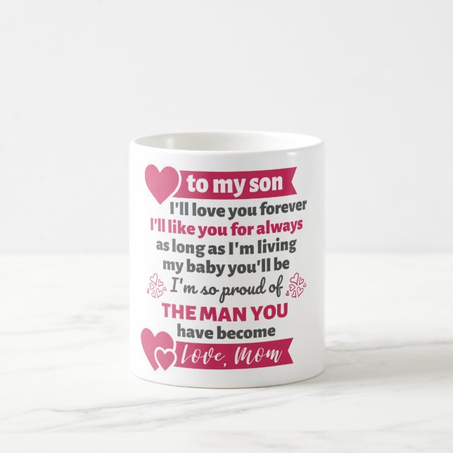 Caneca De Café presente de mãe para filho (Centro)