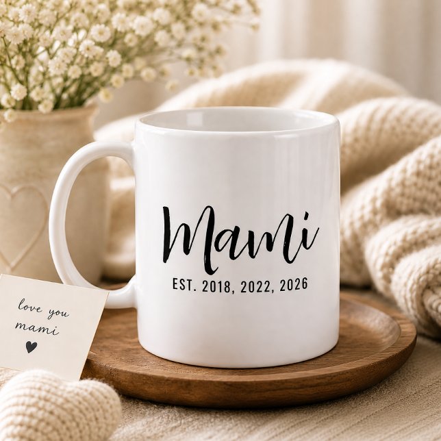 Caneca De Café Presente de Mãe Recém-Constituída (Criador carregado)