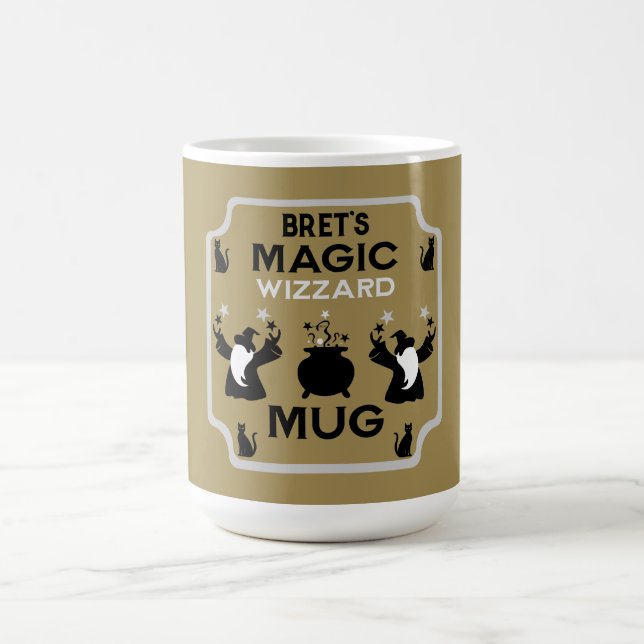 Caneca De Café Presente de Mágico Fantasia Feiticeiro (Centro)