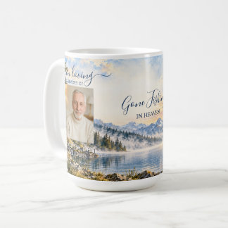 Caneca De Café Presente de Memória de Pescaria Masculina