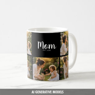 Caneca De Café Presente de Memória de Três Fotos Estabelecido pel