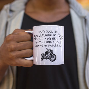 Caneca De Café Presente de Motocicleta, Presente de Moto, Present