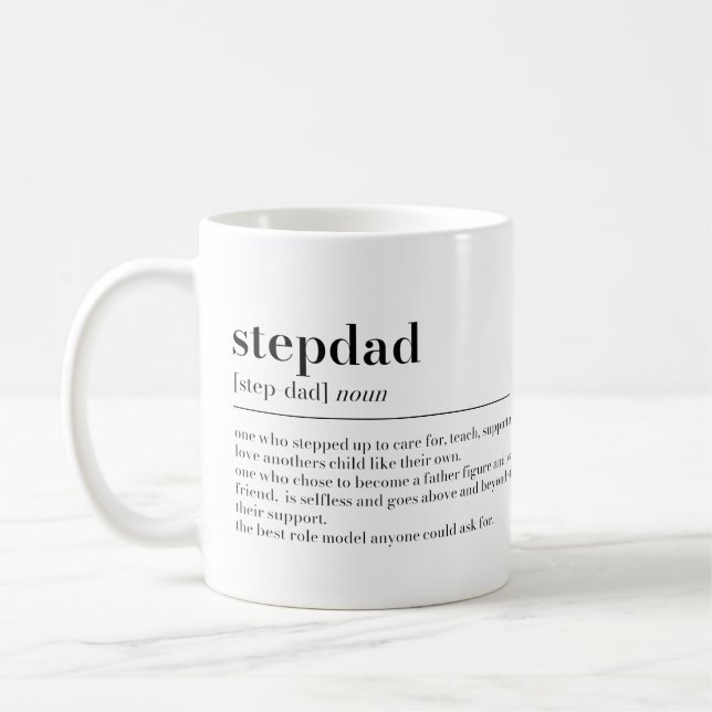Caneca De Café Presente de Mug Stepdad Definition (Esquerda)