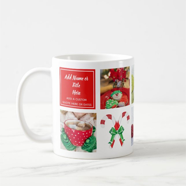 Caneca De Café Presente de Natal da Família Moderna com Modelos (Esquerda)