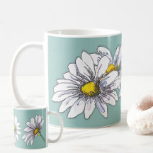 Presente de Natal de Margarida Floral Aquarela Boh