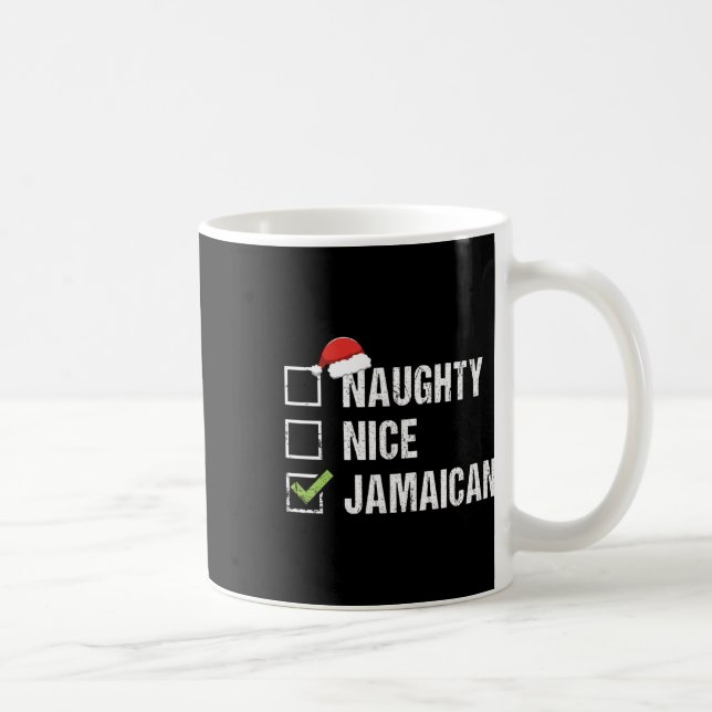 Caneca De Café Presente de Natal de Santa Hat jamaicano e malvado (Direita)