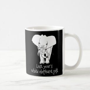 Caneca De Café Presente de Natal Elefante Branco Engraçado Verdad