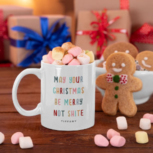 Caneca De Café Presente de Natal Personalizado Divertido e Colori