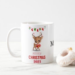 CANECA DE CAFÉ PRESENTE DE NATAL REINDÍVEL PERSONALIZADO PARA TOD