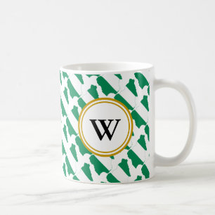 Caneca De Café Presente de NIGÉRIA Bendada Nação Monograma