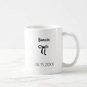 Caneca De Café Presente de noivado personalizado para casais