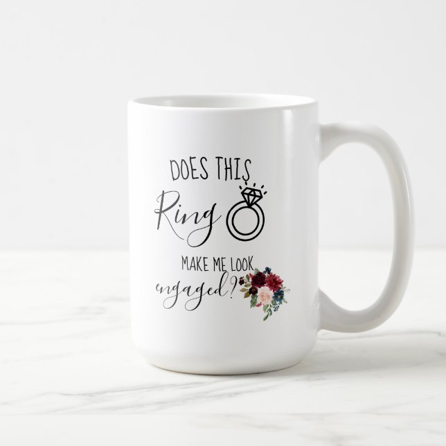 Caneca De Café Presente de Noivado Personalizado para Futuras Esp (Direita)