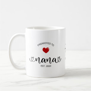 Caneca De Café Presente de Nova Avó Estabelecida Nana