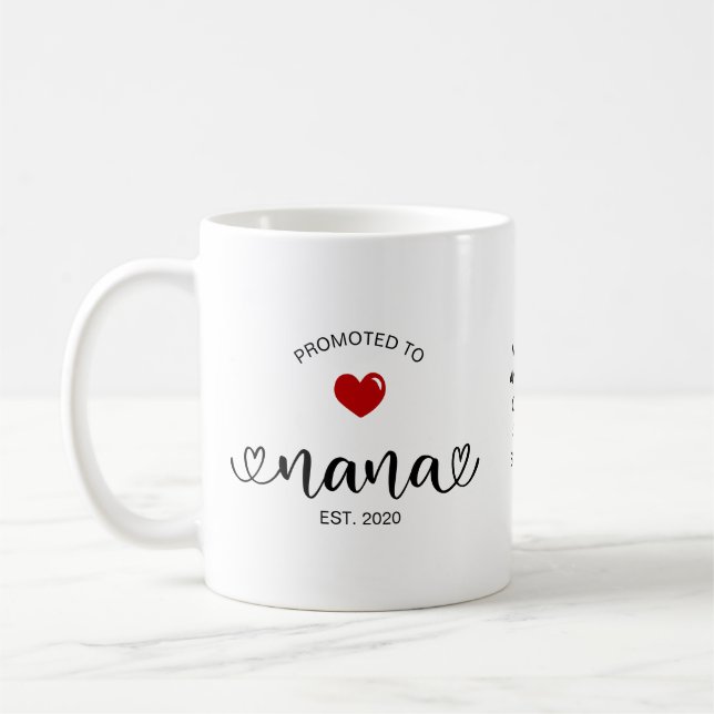 Caneca De Café Presente de Nova Avó Estabelecida Nana (Esquerda)
