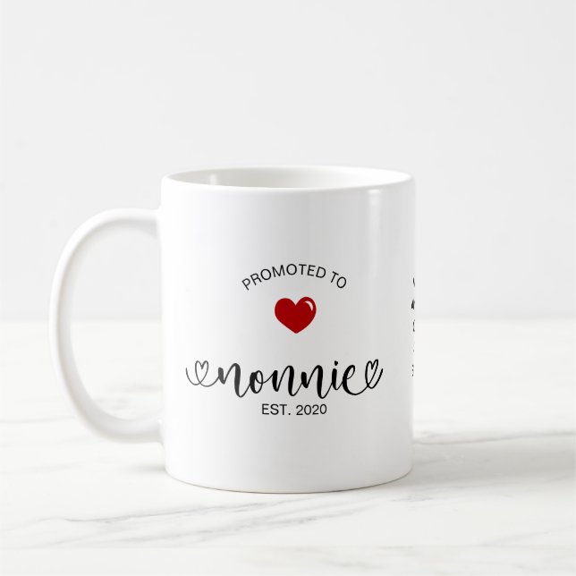 Caneca De Café Presente de Nova Avó para Nonnie (Esquerda)