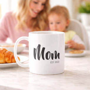 Caneca De Café Presente de Nova Mãe Estabelecida