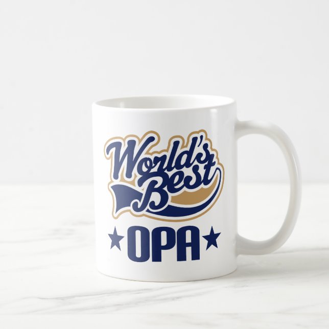 Caneca De Café Presente de Opa (Direita)