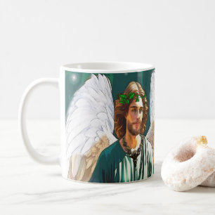 Caneca De Café Presente de Oração do Anjo de Cura São Rafael Arca