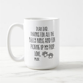 Caneca De Café Presente de Pai de Cachorro, Dia dos Pais, Pai de 