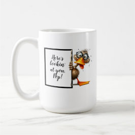Caneca De Café presente de pai engraçado e peculiar com pato engr