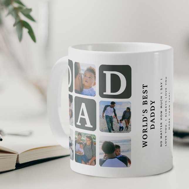 Caneca de Café Presente de Pai Fofo com Grade de M (Criador carregado)