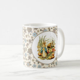 Caneca De Café Presente de Páscoa dos Coelhos Vintage