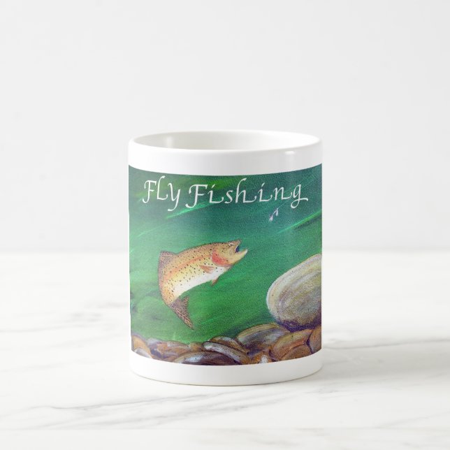 Caneca De Café Presente de pesca de mosca (Centro)
