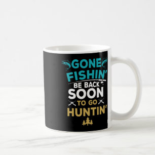 Caneca De Café Presente de pescadores curiosos caçadores caçadore