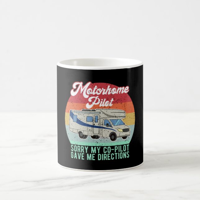 Caneca De Café Presente de Piloto de Motohome Engraçado (Centro)