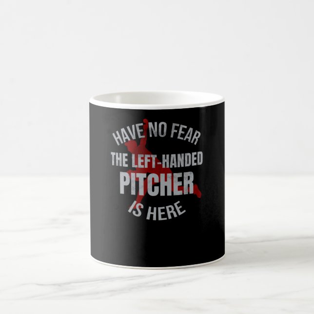 Caneca De Café Presente de Pitcher à Esquerda| Beisebol Esquerdo (Centro)