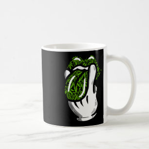 Caneca De Café Presente de Pote de Padrões de Folha de Fumos Lick