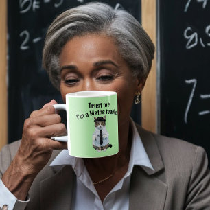 Caneca De Café Presente de professor de matemática confie em mim 