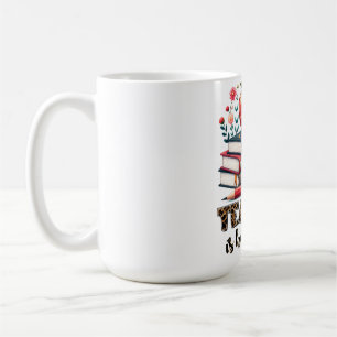 Caneca De Café Presente de Professor Ensinar é Trabalhar com o