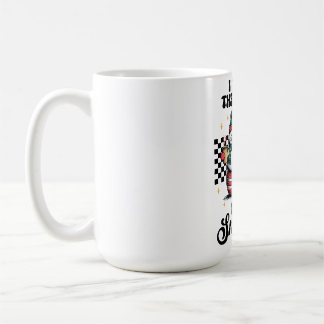 Caneca De Café Presente de Professor | Eu Ensino os Pequenos Snow (Esquerda)