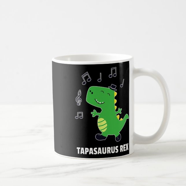 Caneca De Café Presente de Recital de Dança de Torneira -tapasaur (Direita)