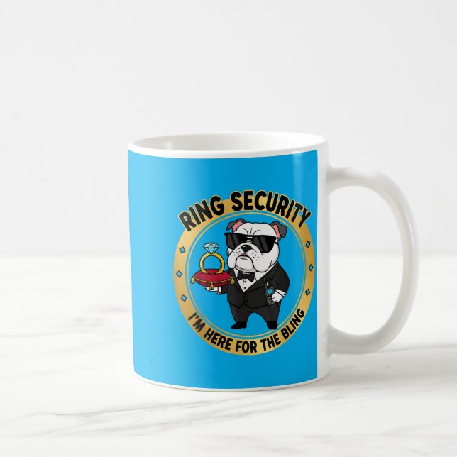Caneca De Café Presente de Segurança de Anel para Noivo da Festa  (Direita)