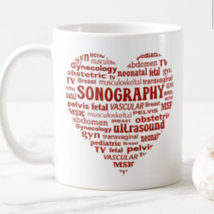 Caneca De Café Presente de Sonógrafo Especializado em Coração Ver