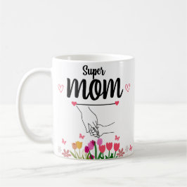 Caneca De Café Presente de Super Mãe Dia de as mães Mug