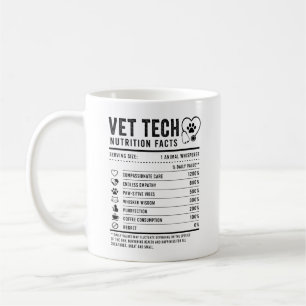 Caneca De Café Presente de Técnico Veterinário para Cuidados com 