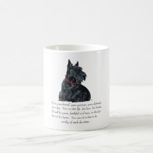 Caneca De Café Presente de Terrier Escocês - Cão MACHO
