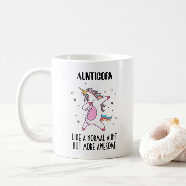 Caneca De Café Presente De Tia (Com Donut)