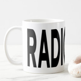 Caneca De Café Presente de Tipografia de RADIOLOGIA Imagem Médica