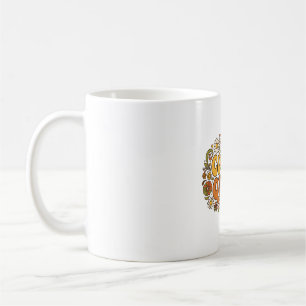 Caneca De Café Presente de Tipografia Retro Rainha do Café Groovy