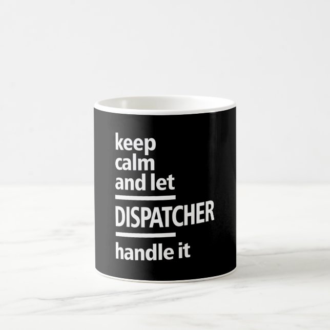 Caneca De Café Presente de Título da Tarefa do Dispatcher (Centro)