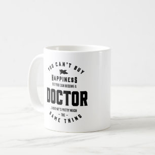 Caneca De Café Presente de Título de Trabalho Médico