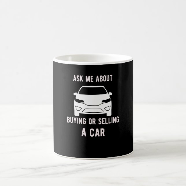 Caneca De Café Presente de vendedor de carros para vendedor de ca (Centro)