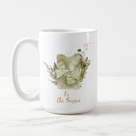 Caneca De Café Presente de Vintage Bohemian Christmas Watercolor